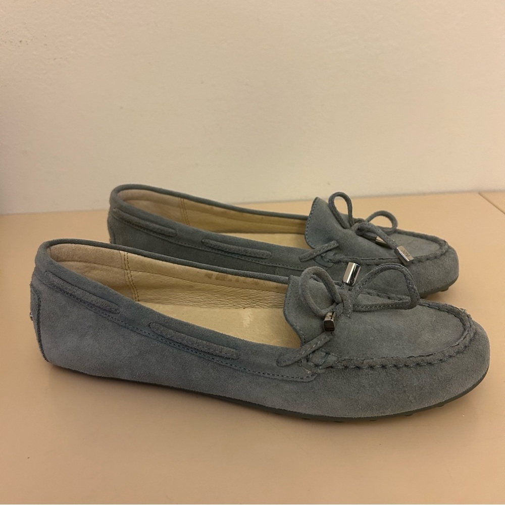 New Michael Kors Blue Suede Leather Loafer Size 8M NWOB - Picture 6 of 8